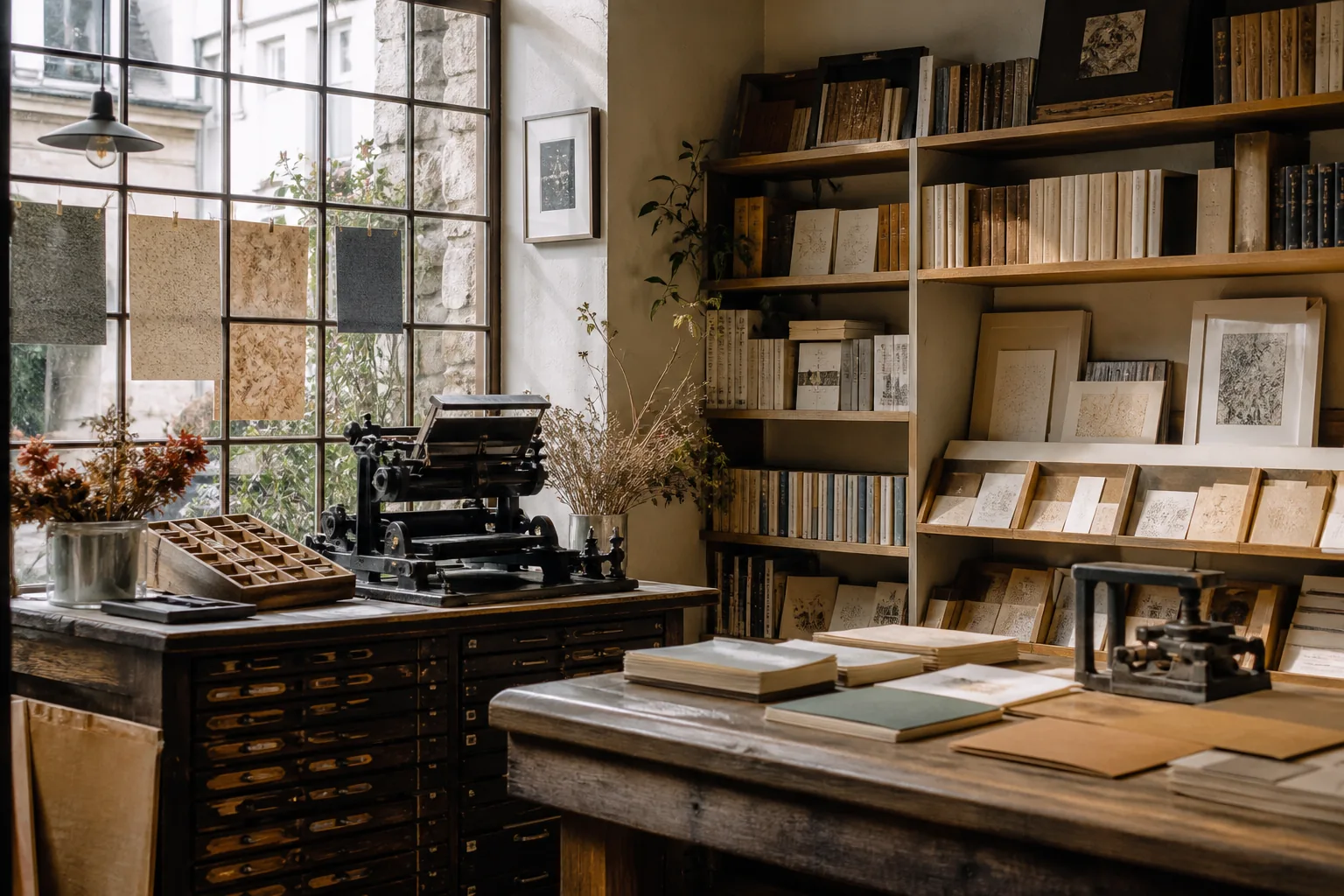 Atelier-librairie d’artisan à Montmartre
